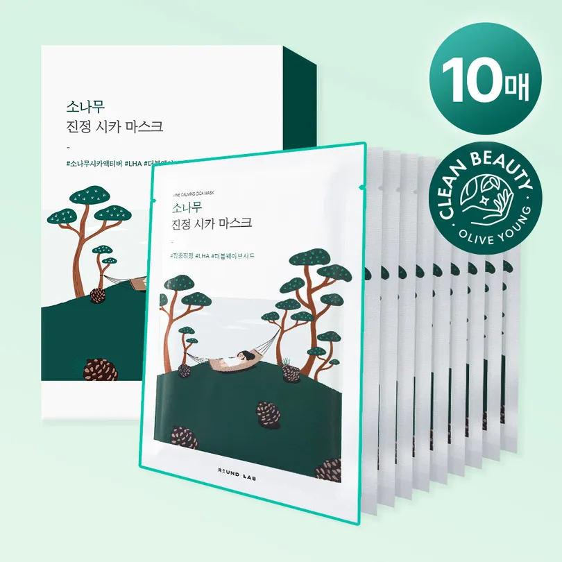 ROUND LAB PINE CALMING CICA MASK SHEET 10ea