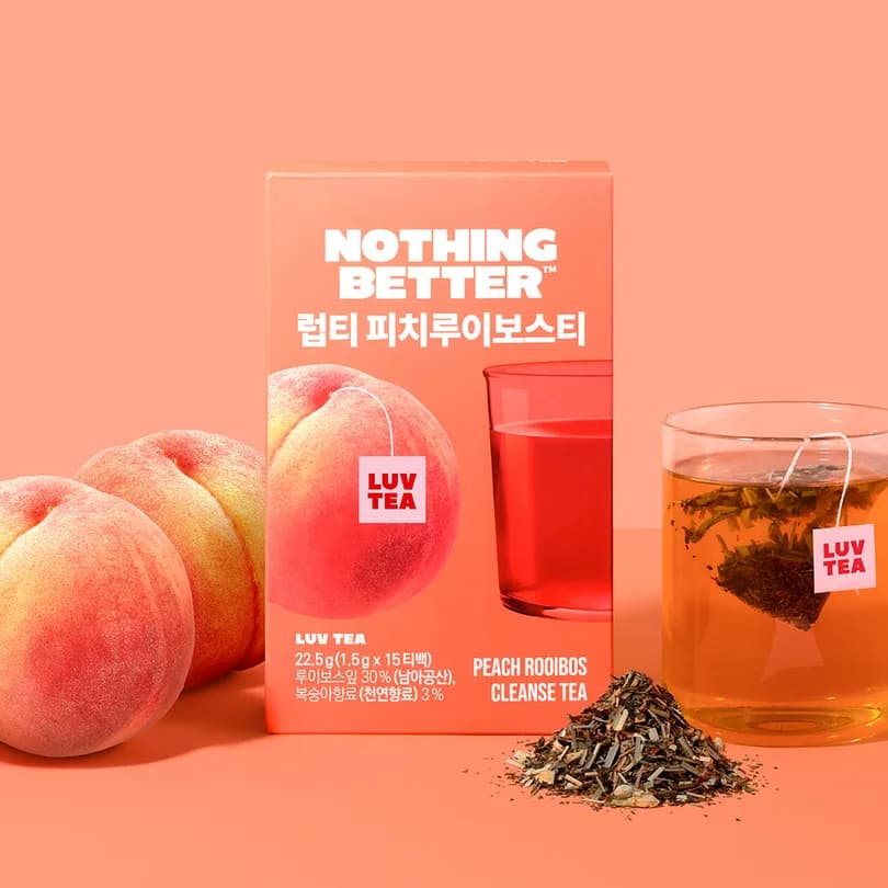 NOTHING BETTER Luv Tea #Peach Rooibos 15ea