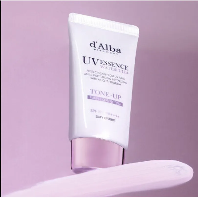 d'Alba Waterful Tone Up Sun Cream Purple 50mL