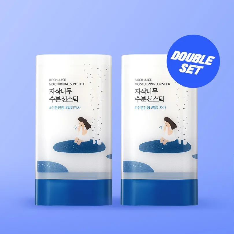 ROUND LAB Birch Juice Moisturizing Sun Stick 19g Double Set