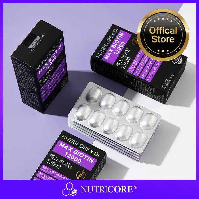 NUTRICORE x Dr Max Biotin 12000 30 Tablets (30-day supply)