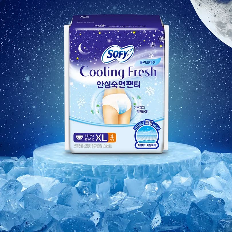 SOFY Cooling Fresh Sanitary Pad/Comfort Sleep Panty
