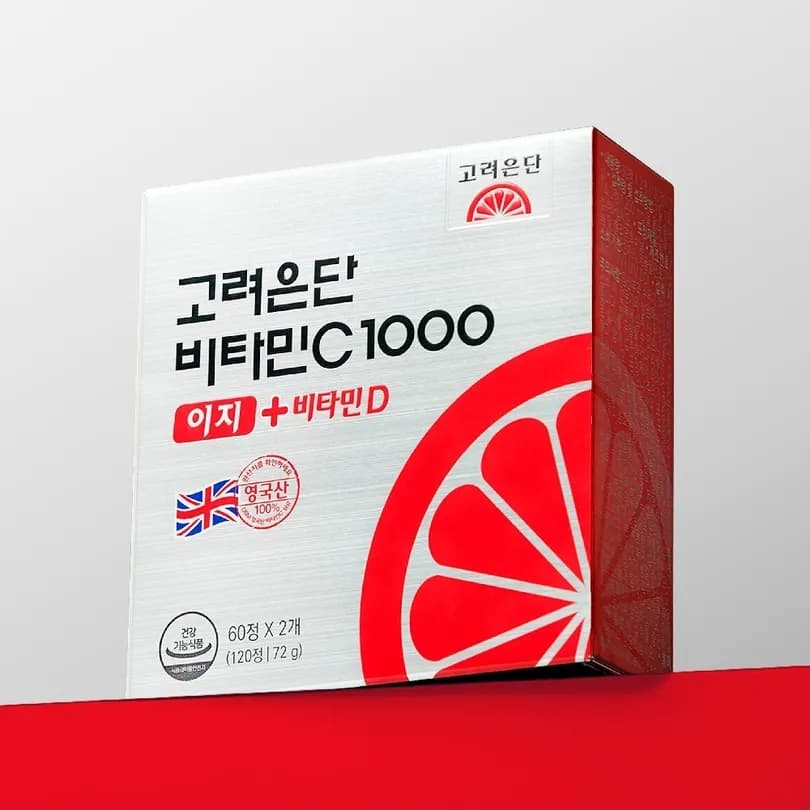 Korea eundan Vitamin C1000 Easy+Vitamin D 120 Tablets (60-day supply)