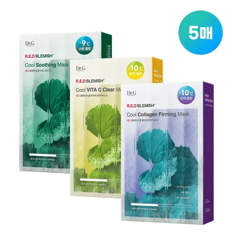 Dr.G Red Blemish Cool Vita C Clear Mask 5ea