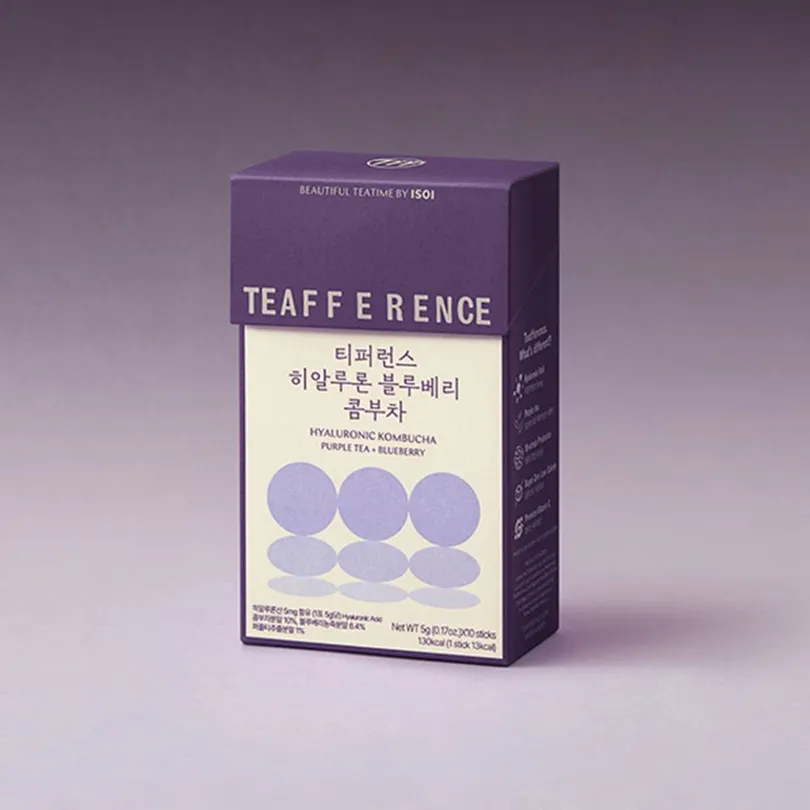 TEAFFERENCE Hyaluron Kombucha Blueberry 10 Sticks