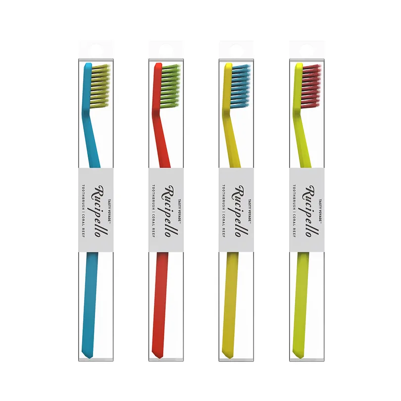 Rucipello Coral Reef 7 Degree Toothbrush 1ea (Color Random)