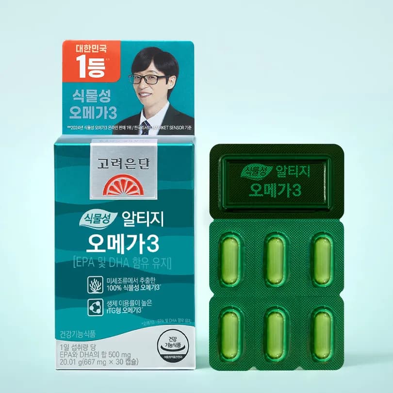 Korea eundan Botanical rTG Omega-3 30 Capsules (30-day supply)