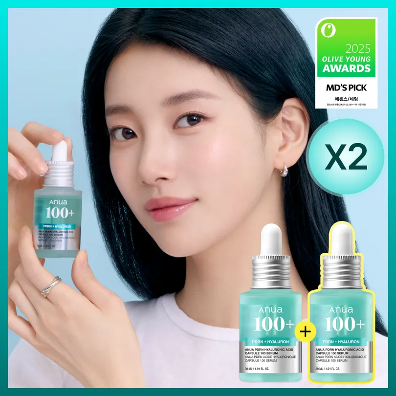 Anua PDRN Hyaluronic Acid Capsule 100 Serum 30ml Double Pack
