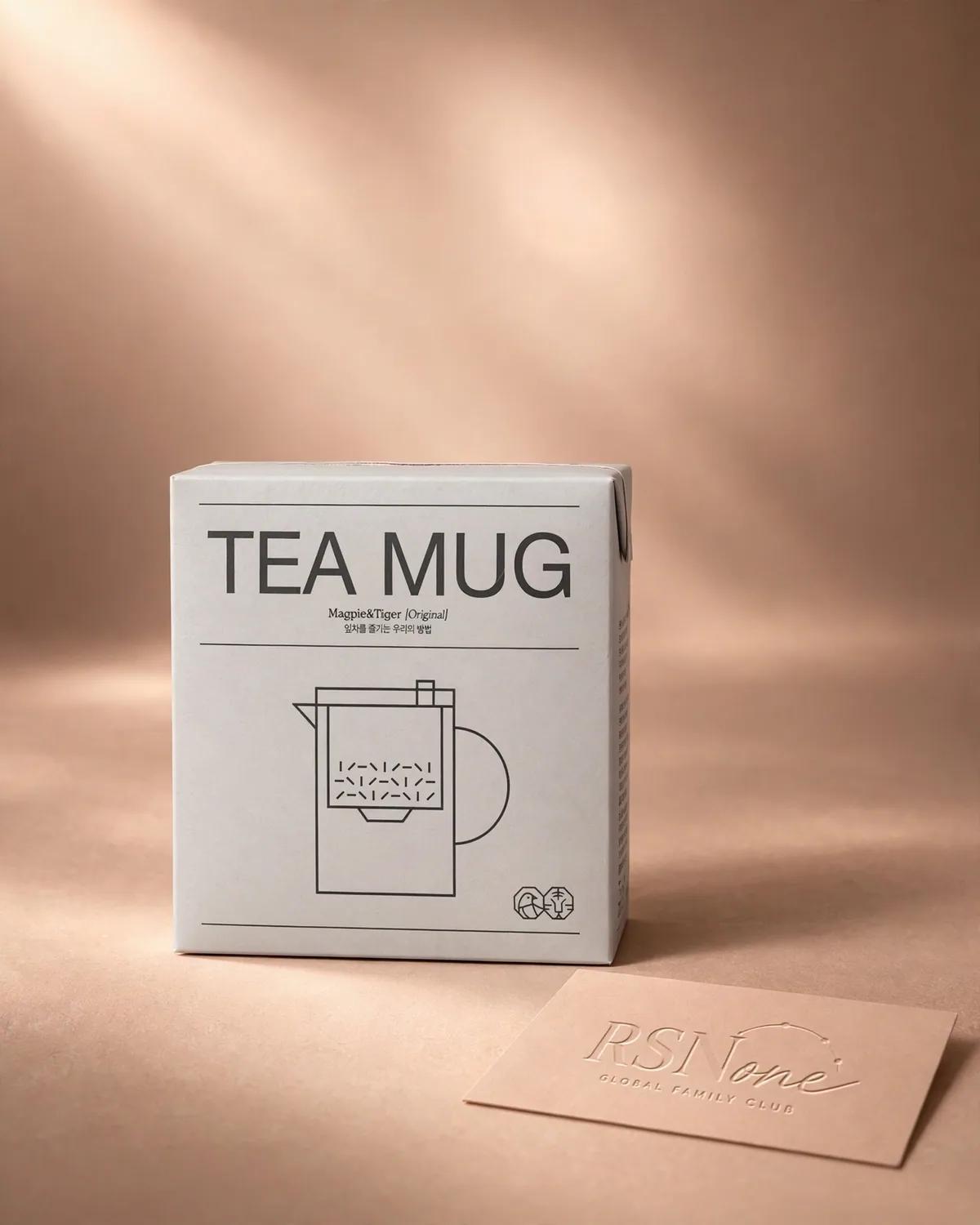 Magpie&Tiger Tea Mug & Non-Caffeine Herbal Tea Gift Set #Pumpkin Tea