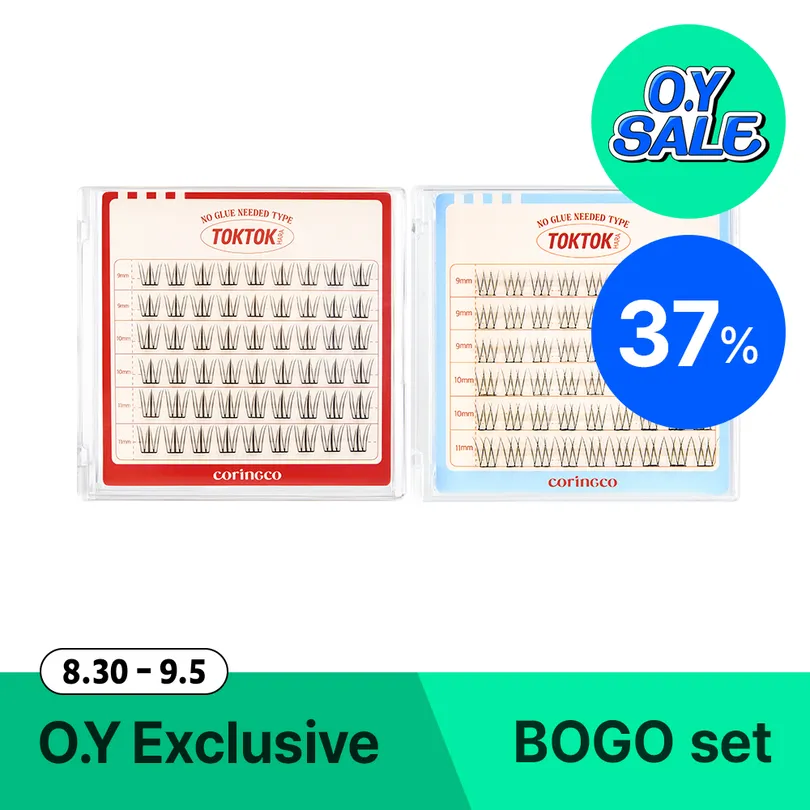 CORINGCO Toktok Hara #No Glue Eyelash Double Set